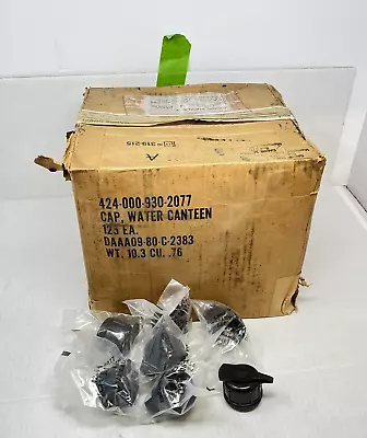 125 M1 Canteen Caps NBC Early Type Black M17A1 M17A2 M40 MCU-2Gas Mask Drinking • $485