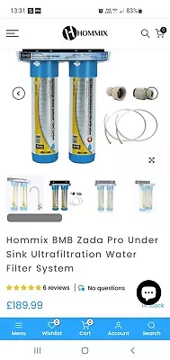 Under Sink Water Filter System Hommix Zada Pro • £50