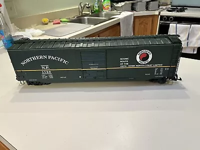 USA Trains 50’ Northern Pacific Box Car G Scale Steel Wheels Excellent • $79