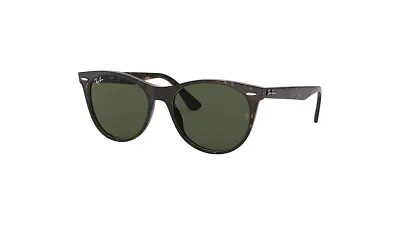 RAY BAN Sunglasses Wayfarer II RB2185 902/31 Tortoise Green  52-18-145mm • $88.92