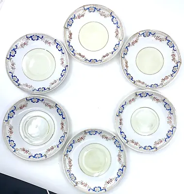 Vintage Set Of 7 Made In Occupied Japan Hand Painted 5.5  Tea Plate Saucer China • $33.96