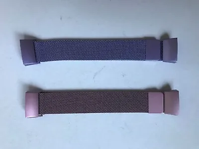 Fashion Watchband Fitbit Charge 2 Milanese Band Mesh Pink/Purple S Pack Of 2 • $13.53