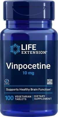 Life Extension Vinpocetine 10mg 100 Tablet • $16.55