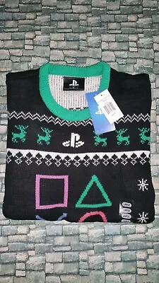 $34.99 • Buy Sony PlayStation Christmas Holiday Sweater Large Brand New Licensed