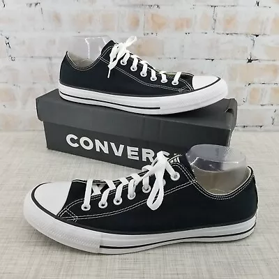 Converse Unisex Chuck Taylor All Star OX Black/White Low Top Skate Shoes M9/W11 • $54.99