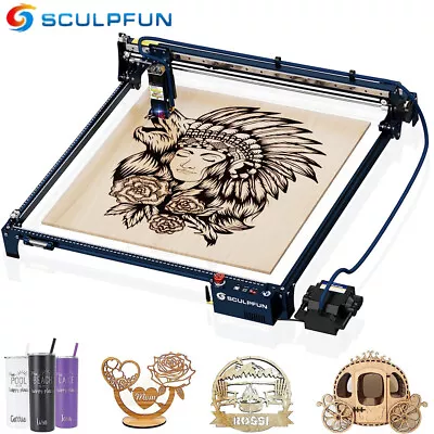 SCULPFUN S30 Ultra 11W Laser Engraver Cutter +Air Assist Kit BT&USB Connect Q6O7 • $541.66