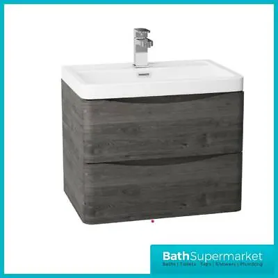 600mm Bathroom Vanity Sink Storage Cabinet Unit Basin Sink-5 Finishes-Wall Hung  • £269.95