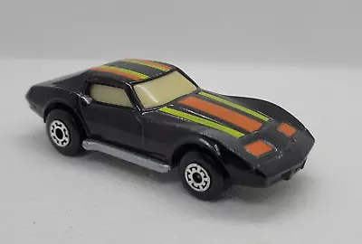 Matchbox Lesney MB62 Corvette Glow In Dark Windows HTF  1981 Superfast Black 62 • $19.98