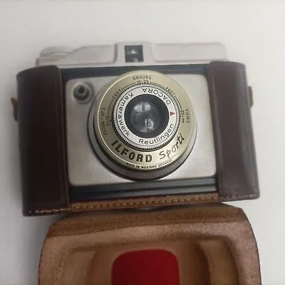 Vintage 1960's Ilford Sporti Viewfinder Camera & Carry Case [G+] Dacora | 120... • £9.99