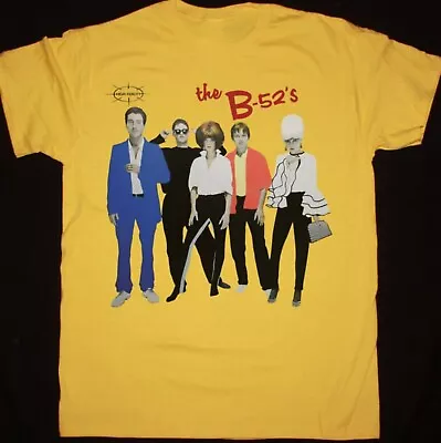 The B-52's Band Men T-shirt Yellow Unisex Tee All Sizes S-5XL • $7.99