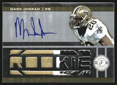 2011 Totally Certified Gold #225 Mark Ingram Auto Jersey /25 • $36