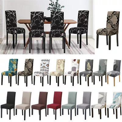 $24.99 • Buy Stretch Dining Chair Cover Seat Covers Spandex Washable Banquet Wedding Party