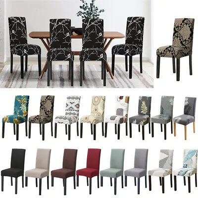 Stretch Dining Chair Cover Seat Covers Spandex Washable Banquet Wedding Party • $29.99