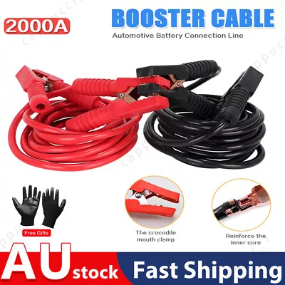 4M Heavy Duty Jump Leads 2000AMP Car Van Battery Starter Booster Cables Jumper • $23.58