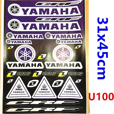 YAMAHA Sticker Decal Sheet Car Dirt ATV Quad Motorcycle Motorcross MX PIT BIKE • $9.99