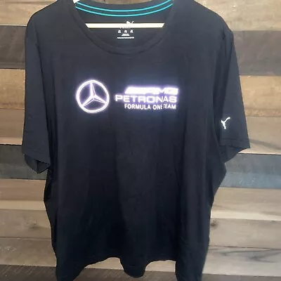 Puma Mercedes AMG F1 Logo  Black T Shirt XXL • $22