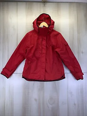 $30 • Buy Vintage HBC Canadian Olympics Womens Red Windbreaker Jacket Size Medium-8161