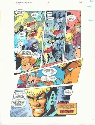 Superboy And The Ravers #6 P.22 Color Guide Art - Kindred Marx By John Kalisz • $30