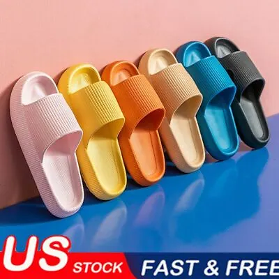 Men Women Pillow Sandals Ultra-Soft Cloud Slippers Shoes Anti-Slip Home Outdoor • $9.85