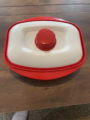 Range Mate Nonstick Microwave Grill Pan Ceramic Coated Rectangular Red • $15.99