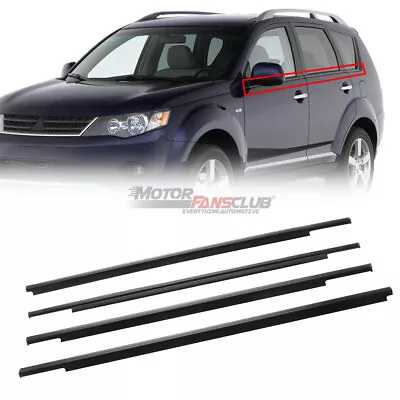 4pcs Window Weatherstrip Seal Belt Moulding For Mitsubishi Outlander 2006-2012 • $48