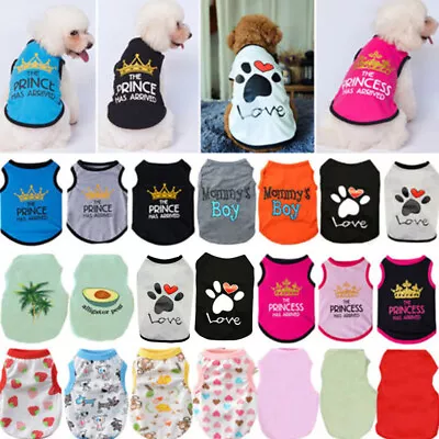 Pet Cat Puppy Small Dog Vest T Shirt Coat Dog Clothes Apparel Thin Shirt Costume • $3.78