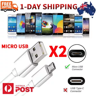 X2 Micro USB Cable 3M 2M 1M Fast Charging Charger Cord Android Samsung Galaxy • $7.99