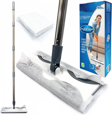 £19.69 • Buy Static Floor Wipes Mop, Flat Mop With Disposable For Quick And... 