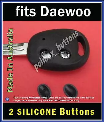 Fits Daewoo Matiz Nubira Remote Key Fob -2 SILICONE Replacement Key Buttons  • $9.65