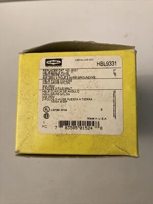 $5 • Buy Hubbell HBL9331 Angled Plug, 30 Amp 250v