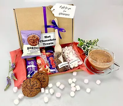 Hot Chocolate Afternoon Tea Snack Hamper Gift Box  Birthday Easter Gift Hamper • £7.99