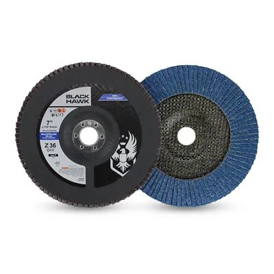 5 Pack - 7  X 7/8  36 Grit Zirconia Flap Discs Coarse Grinding Wheels T29 • $34.99