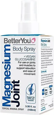 BetterYou Magnesium Oil Joint Spray Body Support Function 100ml UK Free DElivery • £8.95