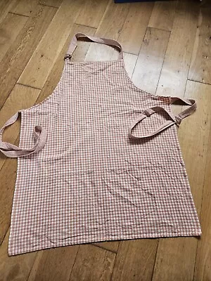 Red/orange Gingham Vintage Style Apron/Pinny Adjustable Strap Large Pockets • £14.99