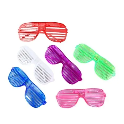 Light Up LED Glasses Bulk Glow Eyewear Party SuppliesNeon Party For Kids Adults • £8.60