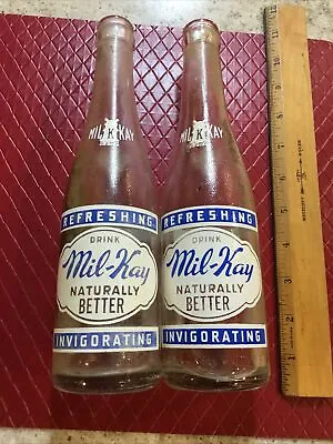 Vintage Mil-Kay Painted Soda Bottles Indianapolis • $9