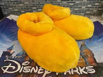 Disney Parks Mickey Mouse Plush Yellow Adult Slippers - Medium - New • £42.42