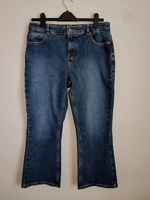 Brand New JAEGAR  Blue Ladies Denim Cropped Jeans *NEW WITHOUT TAG* Size 12 • £24