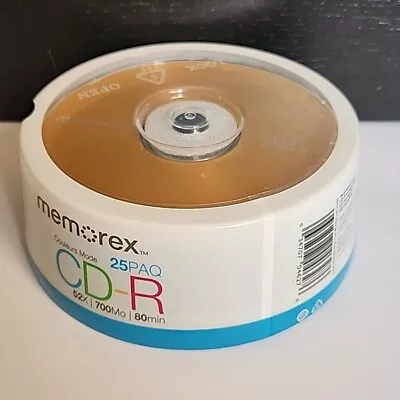 Memorex Cool Colors 25pk CD-R 80 Min 52x 700 MB - Brand New / Sealed Spindle • $14.95