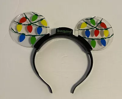 Disney Parks Mickey Minnie Mouse Light Up Ears Bulb Happy Holiday • $10.88