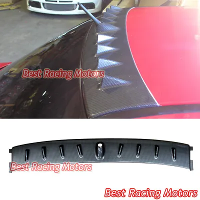 $69.99 • Buy For 2001-2007 Mitsubishi EVO 7 8 9 Vortex Style Roof Spoiler Wing (Carbon Look)
