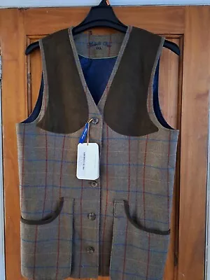 Ladies Laksen Tweed Shooting Country Vest Jacket 3xl 46 Rrp £290 • £55