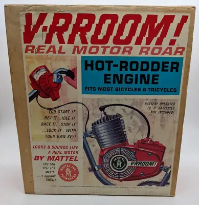 1963 V-RROOM MOTOR In BOX By MATTEL Hot-Rodder Engine NICE! • $320