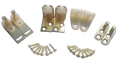 New Hardware Hinges Set For Saloon Bar Pub Cafe Swinging Doors Brass Finish • £24.12