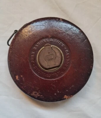 £9.90 • Buy John Rabone & Sons Birmingham Vintage Leather And Brass Tape Measure VGC