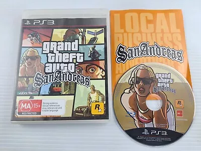Sony Playstation 3 Ps3 Game Grand Theft Auto Gta San Andreas Complete W/manual • $29.95
