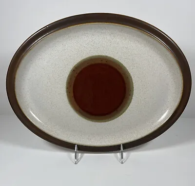 $24.95 • Buy Denby Potters Wheel Rust Stoneware Oval Platter 13 1/2  Made In England 