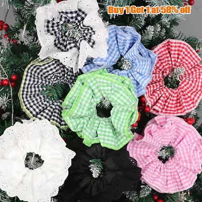 Ins Lolita Lace Scrunchies Flower Temperament Hair Rope Large Lace Hair Band UK • £3.02