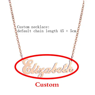 £8.39 • Buy Personalized Name Necklace Stainless Steel Nameplate Chain Women Jewellery Gift