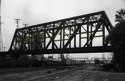 1969 Rail Yard Bridge @ Stillwater MN - Vintage Railroad Negative • $19.45